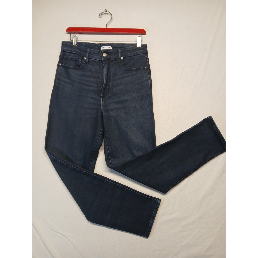 Good American good classic womens dark denim jeans size 6 thick skinny